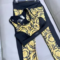 Cheap Versace Yoga Tracksuits Sleeveless For Women #1310119 Replica Wholesale [$42.00 USD] [ITEM#1310119] on Replica Versace Tracksuits