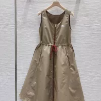 Cheap MIU MIU Dresses Sleeveless For Women #1318378 Replica Wholesale [$85.00 USD] [ITEM#1318378] on Replica MIU MIU Dresses
