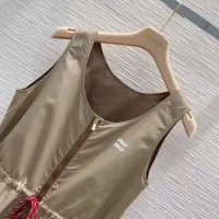 Cheap MIU MIU Dresses Sleeveless For Women #1318378 Replica Wholesale [$85.00 USD] [ITEM#1318378] on Replica MIU MIU Dresses