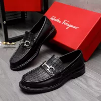 Cheap Salvatore Ferragamo Leather Shoes For Men #1318398 Replica Wholesale [$100.00 USD] [ITEM#1318398] on Replica Salvatore Ferragamo Leather Shoes