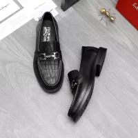 Cheap Salvatore Ferragamo Leather Shoes For Men #1318398 Replica Wholesale [$100.00 USD] [ITEM#1318398] on Replica Salvatore Ferragamo Leather Shoes