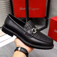 Cheap Salvatore Ferragamo Leather Shoes For Men #1318398 Replica Wholesale [$100.00 USD] [ITEM#1318398] on Replica Salvatore Ferragamo Leather Shoes