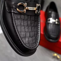 Cheap Salvatore Ferragamo Leather Shoes For Men #1318398 Replica Wholesale [$100.00 USD] [ITEM#1318398] on Replica Salvatore Ferragamo Leather Shoes