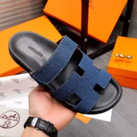 Cheap Hermes Slippers For Men #1318797 Replica Wholesale [$68.00 USD] [ITEM#1318797] on Replica Hermes Slippers