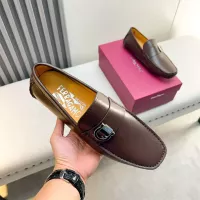 Cheap Salvatore Ferragamo Leather Shoes For Men #1319309 Replica Wholesale [$100.00 USD] [ITEM#1319309] on Replica Salvatore Ferragamo Leather Shoes