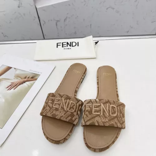 Cheap Fendi Slippers For Women #1320227 Replica Wholesale [$82.00 USD] [ITEM#1320227] on Replica Fendi Slippers
