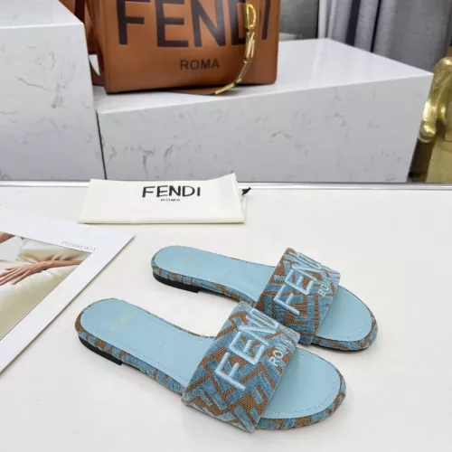 Cheap Fendi Slippers For Women #1320229 Replica Wholesale [$82.00 USD] [ITEM#1320229] on Replica Fendi Slippers