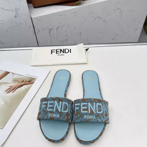 Cheap Fendi Slippers For Women #1320229 Replica Wholesale [$82.00 USD] [ITEM#1320229] on Replica Fendi Slippers