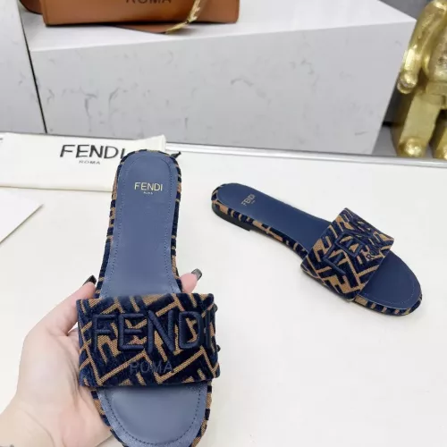 Cheap Fendi Slippers For Women #1320230 Replica Wholesale [$82.00 USD] [ITEM#1320230] on Replica Fendi Slippers