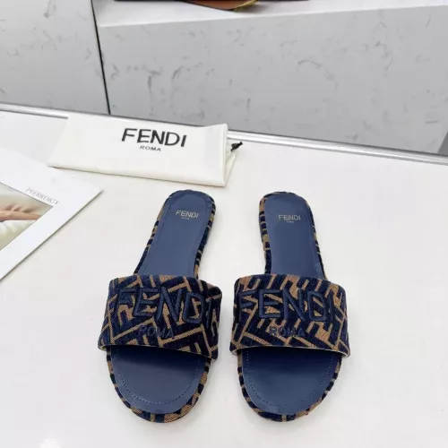 Cheap Fendi Slippers For Women #1320230 Replica Wholesale [$82.00 USD] [ITEM#1320230] on Replica Fendi Slippers