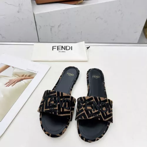 Cheap Fendi Slippers For Women #1320231 Replica Wholesale [$82.00 USD] [ITEM#1320231] on Replica Fendi Slippers