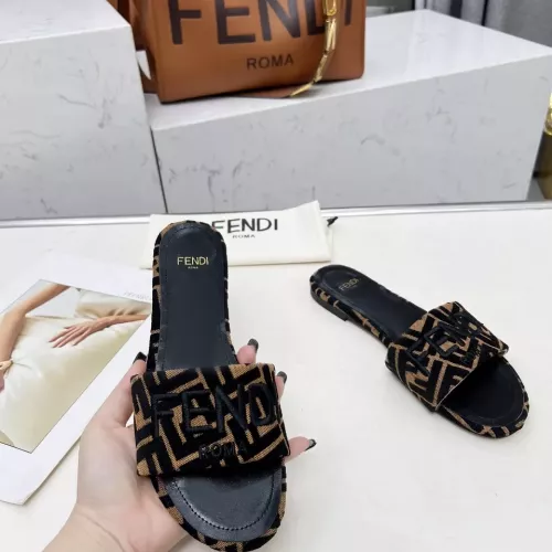 Cheap Fendi Slippers For Women #1320231 Replica Wholesale [$82.00 USD] [ITEM#1320231] on Replica Fendi Slippers