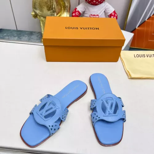 Cheap Louis Vuitton Slippers For Women #1320289 Replica Wholesale [$82.00 USD] [ITEM#1320289] on Replica Louis Vuitton Slippers