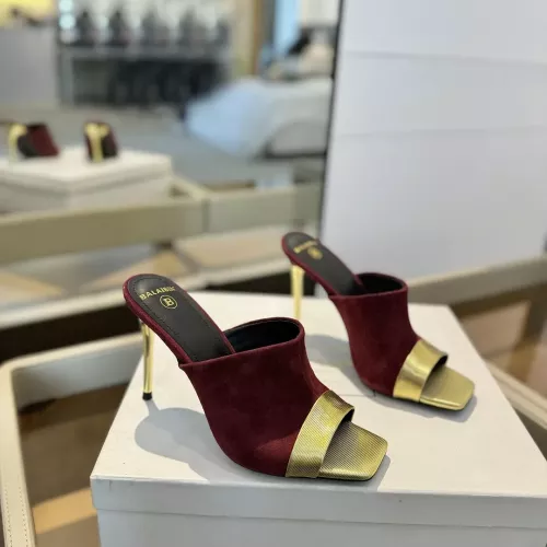 Cheap Balmain Slippers For Women #1320301 Replica Wholesale [$108.00 USD] [ITEM#1320301] on Replica Balmain Slippers