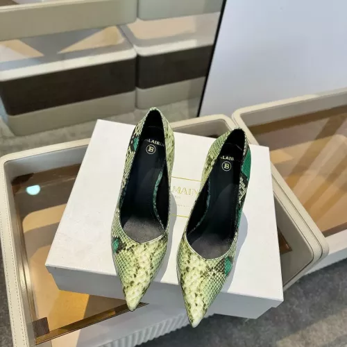 Cheap Balmain High-Heeled Shoes For Women #1320319 Replica Wholesale [$118.00 USD] [ITEM#1320319] on Replica Balmain High-Heeled Shoes