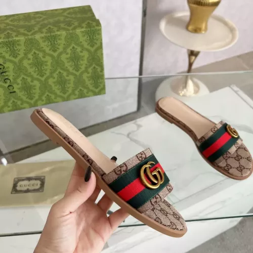 Cheap Gucci Slippers For Women #1320371 Replica Wholesale [$82.00 USD] [ITEM#1320371] on Replica Gucci Slippers