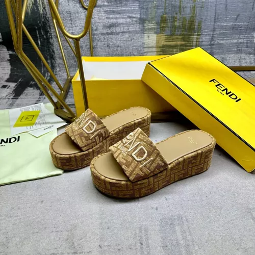 Cheap Fendi Slippers For Women #1320464 Replica Wholesale [$85.00 USD] [ITEM#1320464] on Replica Fendi Slippers