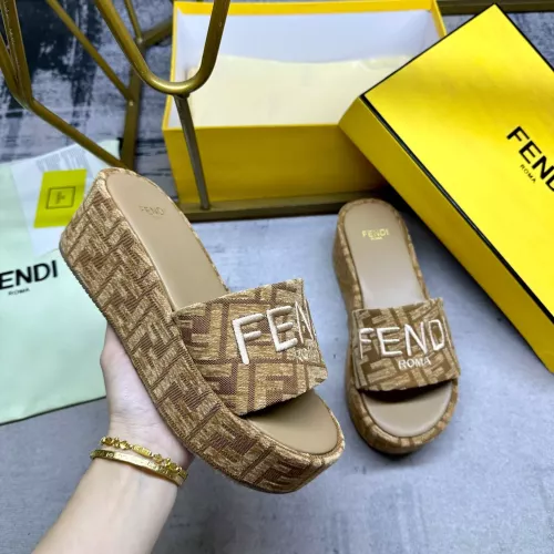 Cheap Fendi Slippers For Women #1320464 Replica Wholesale [$85.00 USD] [ITEM#1320464] on Replica Fendi Slippers