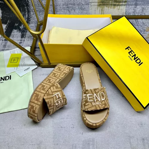 Cheap Fendi Slippers For Women #1320464 Replica Wholesale [$85.00 USD] [ITEM#1320464] on Replica Fendi Slippers