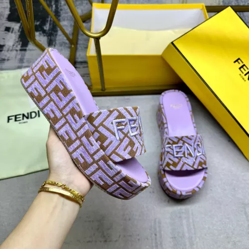 Cheap Fendi Slippers For Women #1320465 Replica Wholesale [$85.00 USD] [ITEM#1320465] on Replica Fendi Slippers