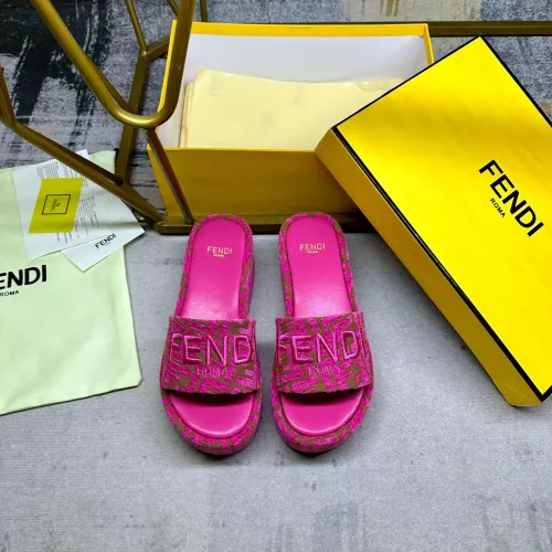 Cheap Fendi Slippers For Women #1320466 Replica Wholesale [$85.00 USD] [ITEM#1320466] on Replica Fendi Slippers