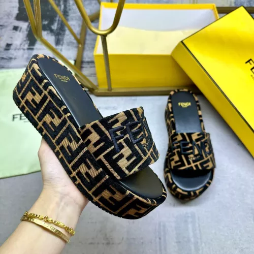 Cheap Fendi Slippers For Women #1320470 Replica Wholesale [$85.00 USD] [ITEM#1320470] on Replica Fendi Slippers