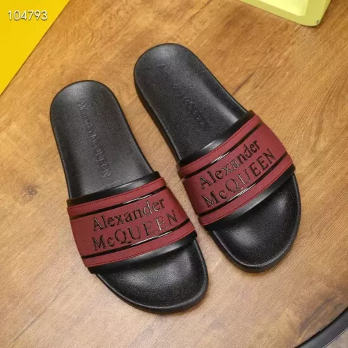 Cheap Alexander McQueen Slippers For Men #1320650 Replica Wholesale [$68.00 USD] [ITEM#1320650] on Replica Alexander McQueen Slippers