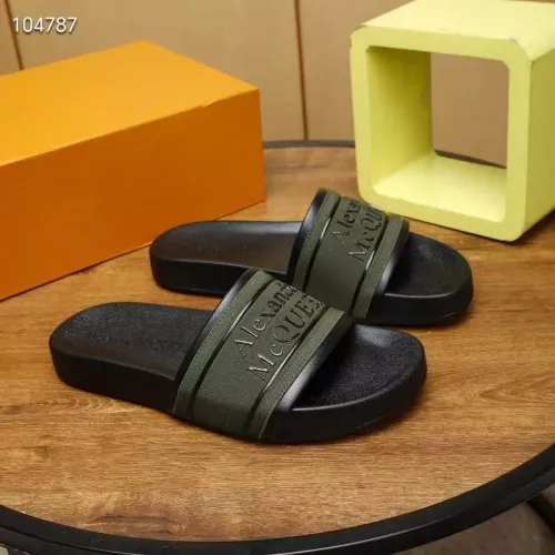 Cheap Alexander McQueen Slippers For Men #1320651 Replica Wholesale [$68.00 USD] [ITEM#1320651] on Replica Alexander McQueen Slippers