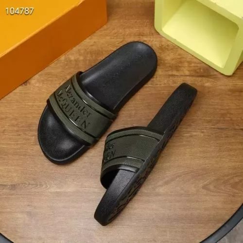Cheap Alexander McQueen Slippers For Men #1320651 Replica Wholesale [$68.00 USD] [ITEM#1320651] on Replica Alexander McQueen Slippers