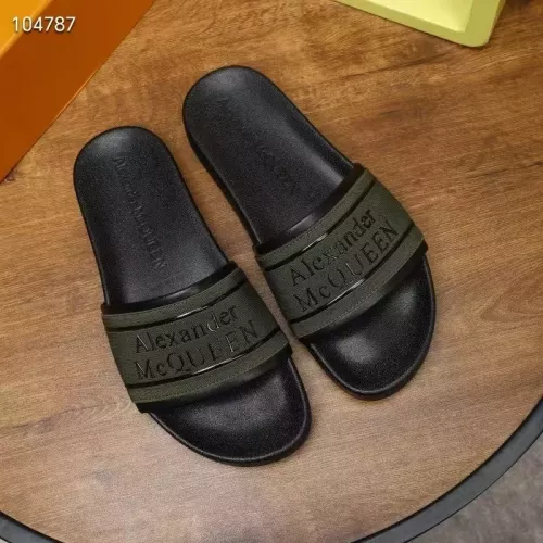 Cheap Alexander McQueen Slippers For Men #1320651 Replica Wholesale [$68.00 USD] [ITEM#1320651] on Replica Alexander McQueen Slippers