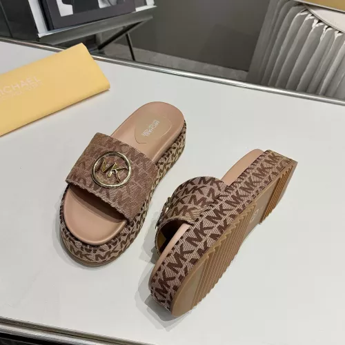 Cheap Michael Kors Slippers For Women #1320687 Replica Wholesale [$85.00 USD] [ITEM#1320687] on Replica Michael Kors Slippers