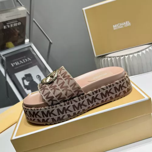 Cheap Michael Kors Slippers For Women #1320687 Replica Wholesale [$85.00 USD] [ITEM#1320687] on Replica Michael Kors Slippers
