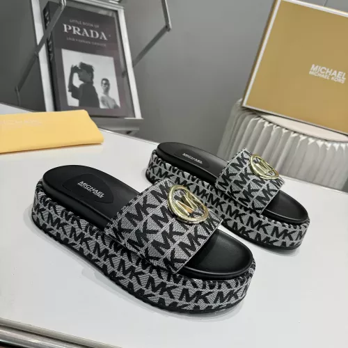 Cheap Michael Kors Slippers For Women #1320688 Replica Wholesale [$85.00 USD] [ITEM#1320688] on Replica Michael Kors Slippers