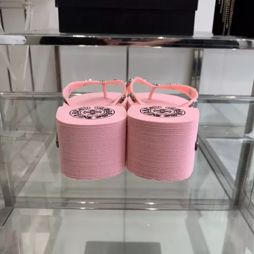 Cheap Chrome Hearts Slippers For Women #1320689 Replica Wholesale [$64.00 USD] [ITEM#1320689] on Replica Chrome Hearts Slippers