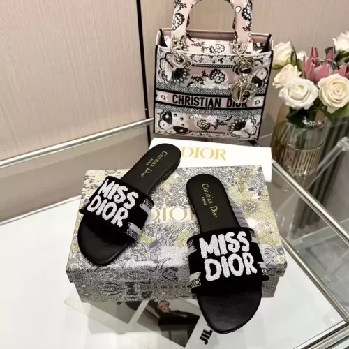 Cheap Christian Dior Slippers For Women #1320761 Replica Wholesale [$68.00 USD] [ITEM#1320761] on Replica Christian Dior Slippers