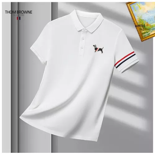 Cheap Thom Browne TB T-Shirts Short Sleeved For Men #1321020 Replica Wholesale [$29.00 USD] [ITEM#1321020] on Replica Thom Browne TB T-Shirts