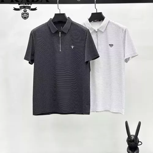 Cheap Prada T-Shirts Short Sleeved For Men #1321333 Replica Wholesale [$48.00 USD] [ITEM#1321333] on Replica Prada T-Shirts