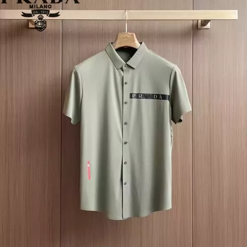 Prada Shirts Short Sleeved For Men #1321386