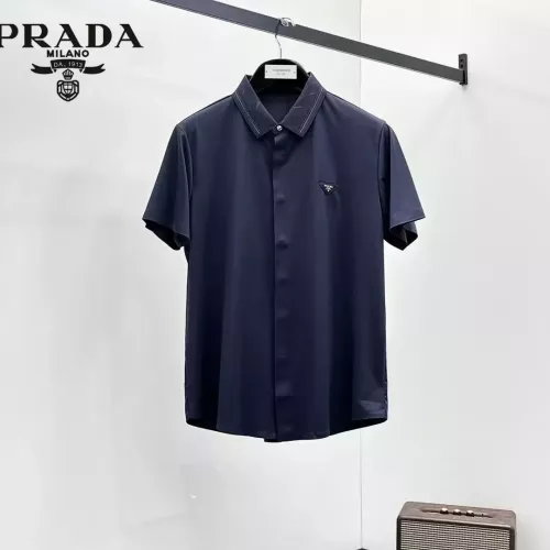 Prada Shirts Short Sleeved For Men #1321415