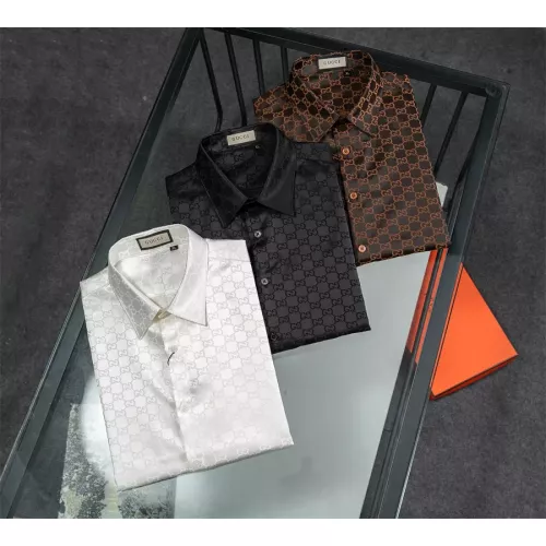 Cheap Gucci Shirts Long Sleeved For Men #1321471 Replica Wholesale [$48.00 USD] [ITEM#1321471] on Replica Gucci Shirts