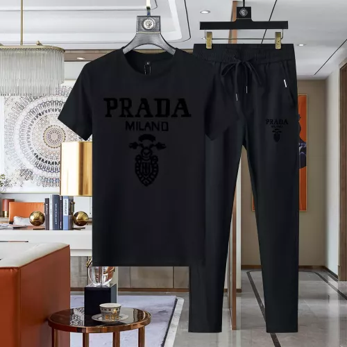 Prada Tracksuits Short Sleeved For Men #1321649