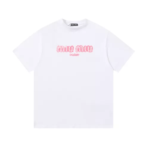 MIU MIU T-Shirts Short Sleeved For Unisex #1322500