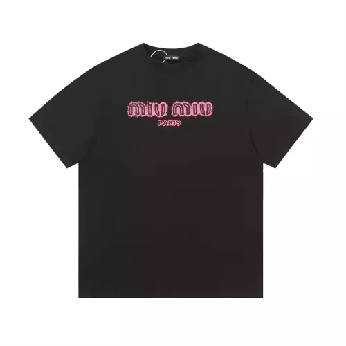 MIU MIU T-Shirts Short Sleeved For Unisex #1322501