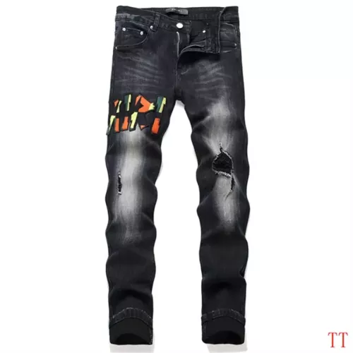 Cheap Amiri Jeans For Men #1322876 Replica Wholesale [$48.00 USD] [ITEM#1322876] on Replica Amiri Jeans