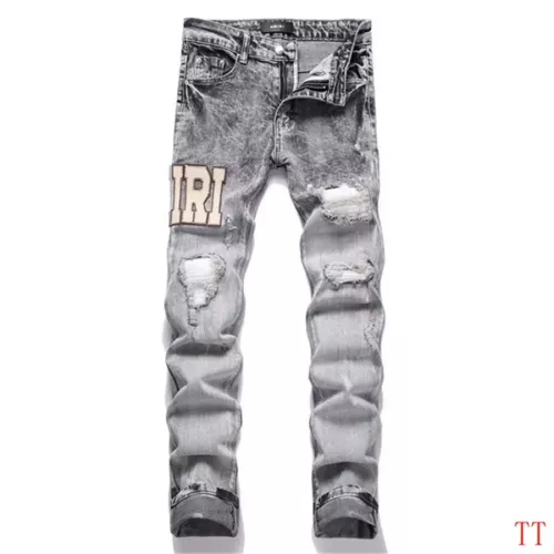 Cheap Amiri Jeans For Men #1322878 Replica Wholesale [$48.00 USD] [ITEM#1322878] on Replica Amiri Jeans