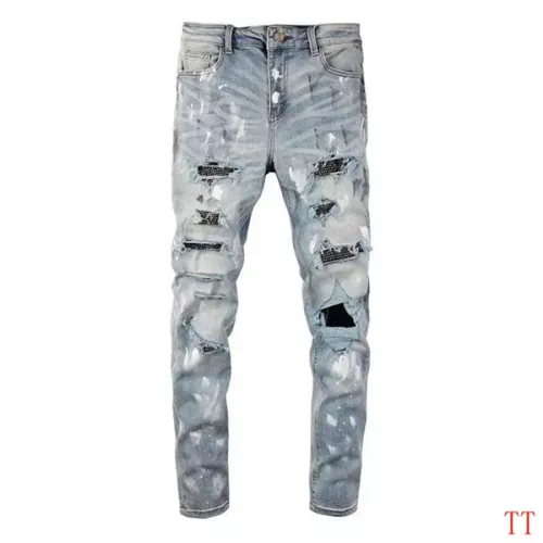 Cheap Amiri Jeans For Men #1322884 Replica Wholesale [$48.00 USD] [ITEM#1322884] on Replica Amiri Jeans