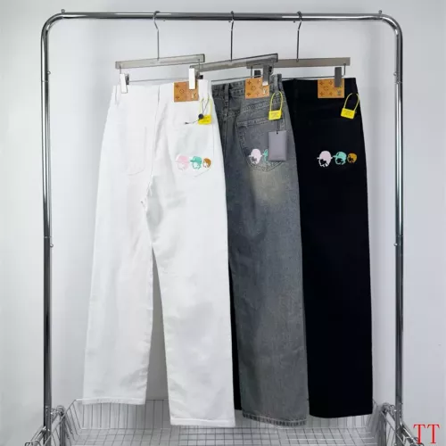 Cheap Louis Vuitton LV Jeans For Men #1322960 Replica Wholesale [$60.00 USD] [ITEM#1322960] on Replica Louis Vuitton LV Jeans
