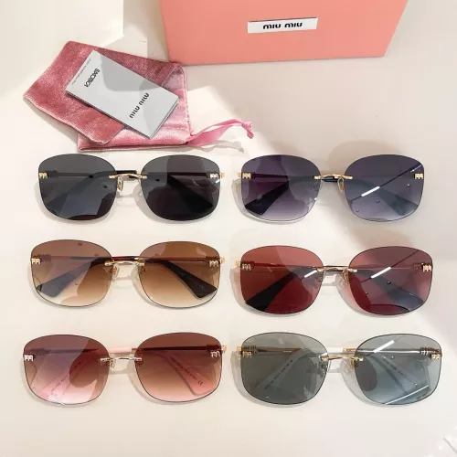Cheap MIU MIU AAA Quality Sunglasses #1323607 Replica Wholesale [$60.00 USD] [ITEM#1323607] on Replica MIU MIU AAA Sunglasses