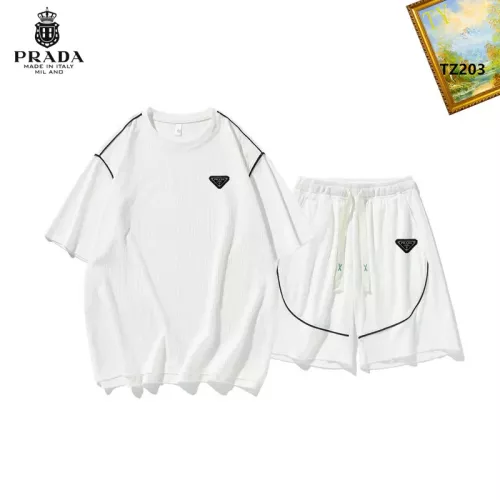 Prada Tracksuits Short Sleeved For Men #1323647