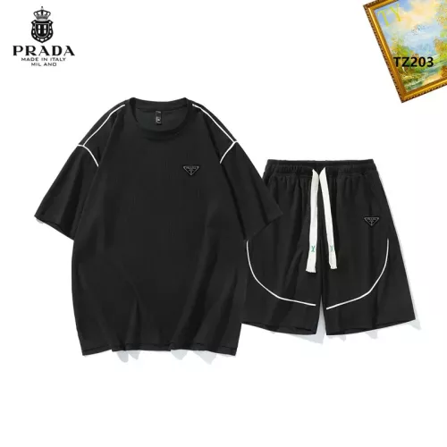 Prada Tracksuits Short Sleeved For Men #1323650